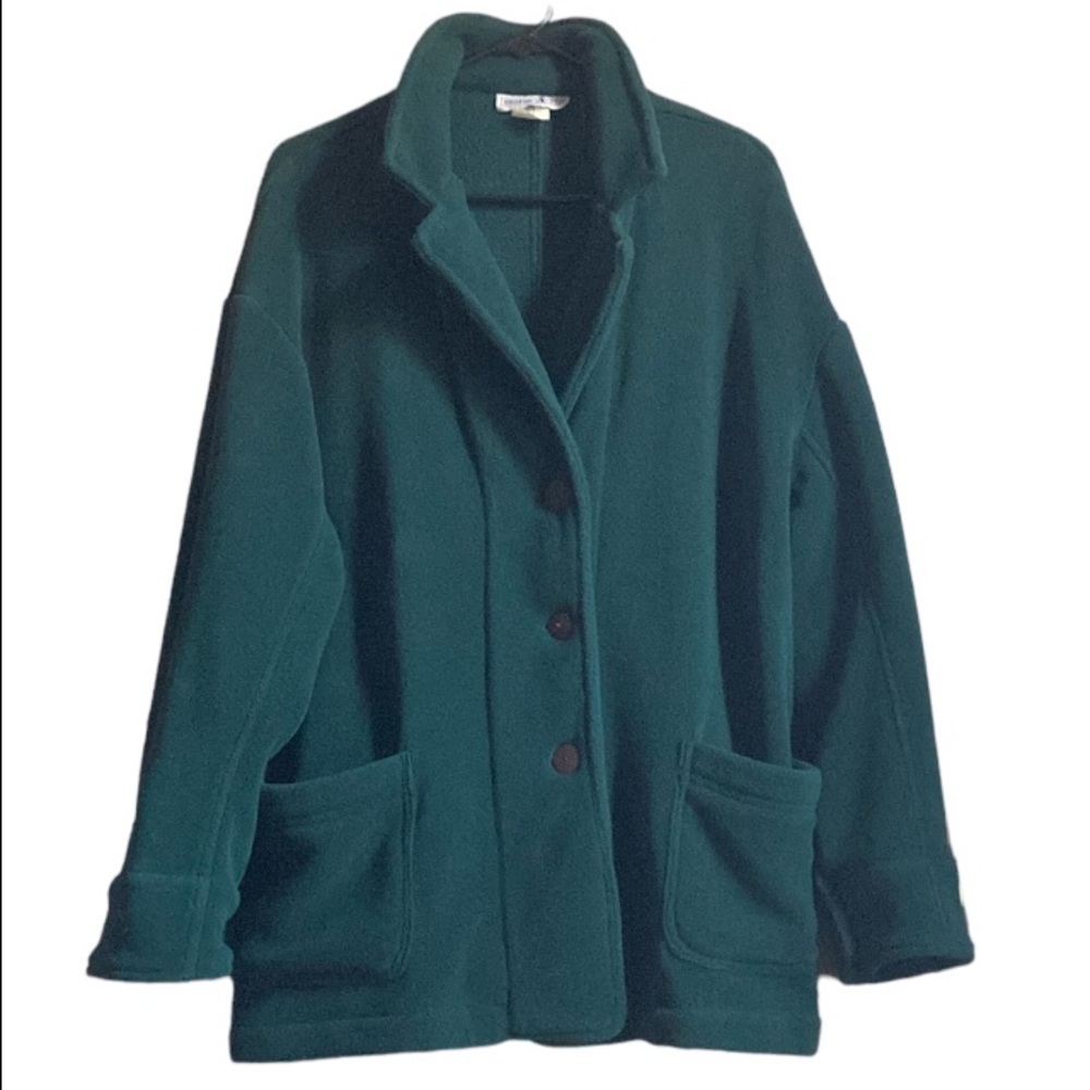George A Ltd Green Fleece Jacket Sz Small